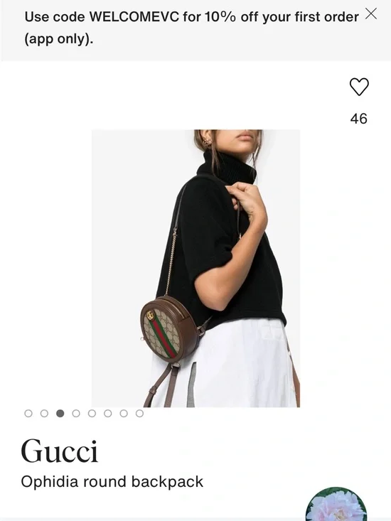 Gucci Ophidia round backpack - Picture 7 of 7